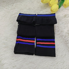 4 Pairs Striped Crew Socks Comfy & Breathable Women's Stockings