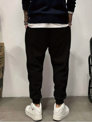 Bang Letter Print Casual Drawstring Joggers Men s Pants For Spring Summer