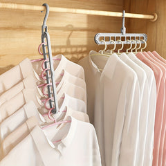 9-Hole Multicolor Coat Hanger for Retail Stores