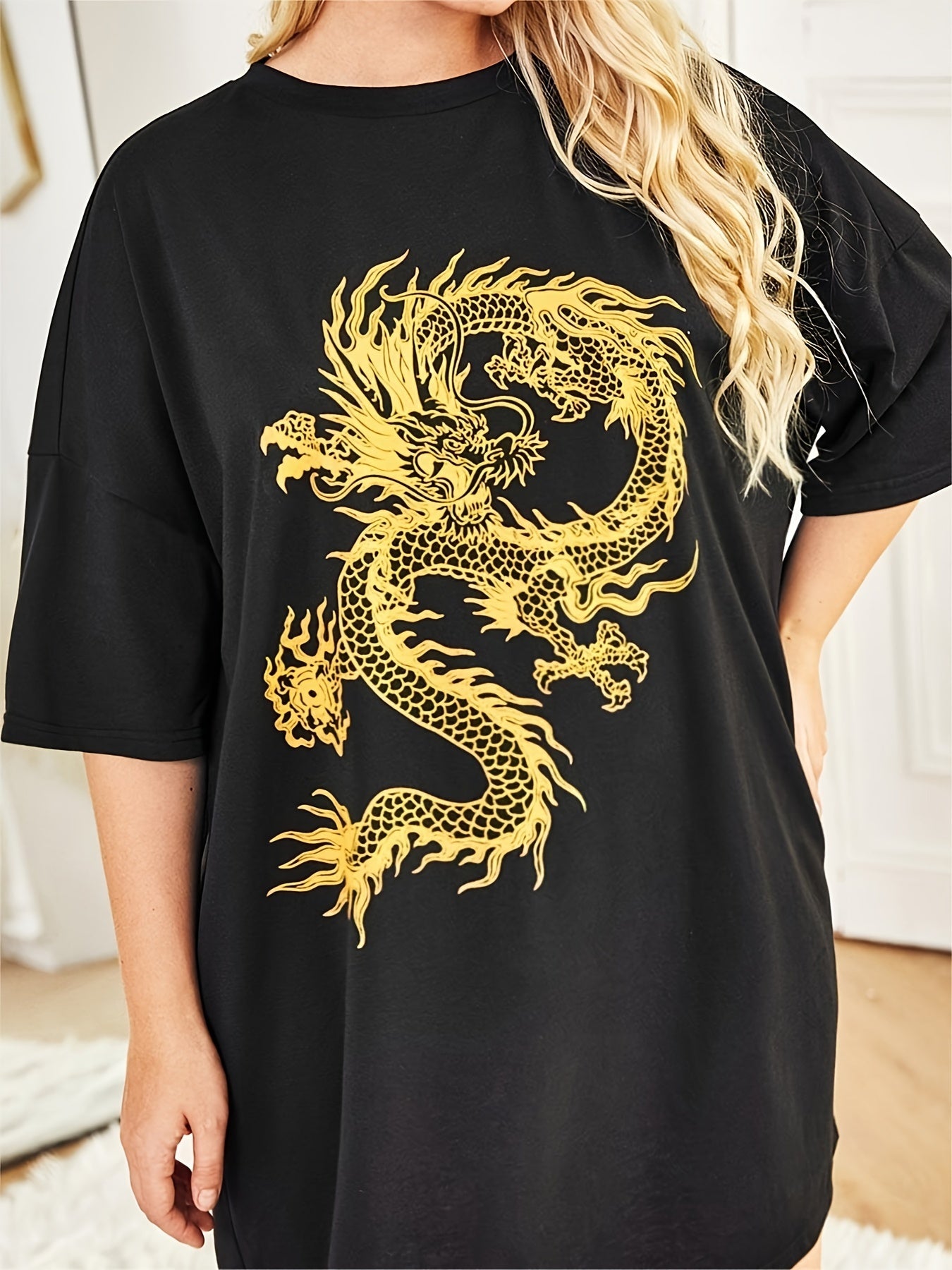  Dragon Graphic Sleep Dress