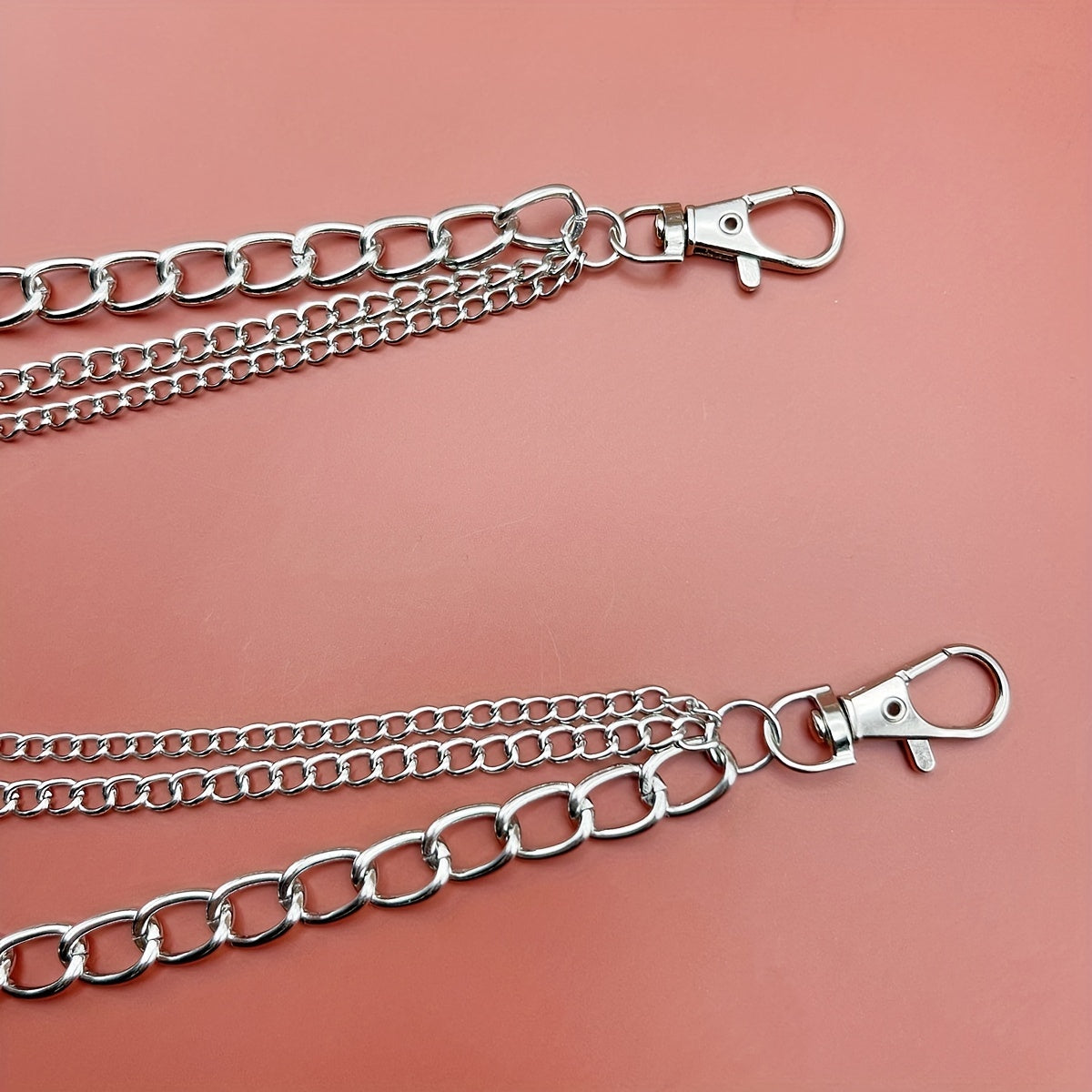 Key Lock Three Layer Waist Chain Hip Hop Rock Chain Punk Gothic Belt Chain