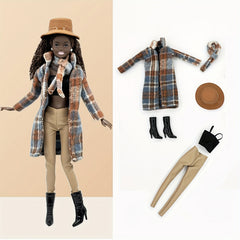 11.5 Inch Doll Outfit Set with Coat, Pants, Accessories, Hat, Boots