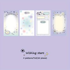 Insomnia Planet Series Cartoon Hand Account Material Student Message Paper