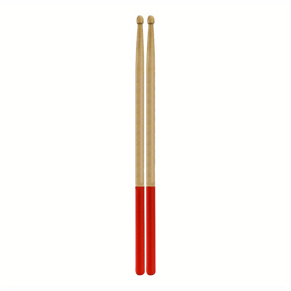 5A Maple Wood Tip Drumsticks with Non Slip Rubber Handle
