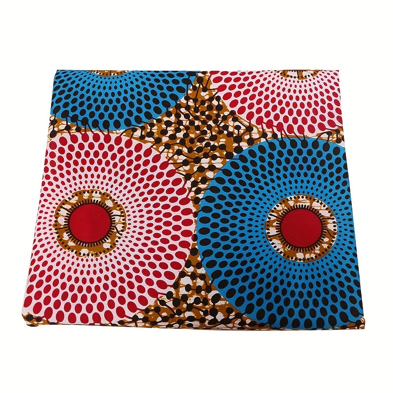 6 Yards African Geometric Pattern Double Sided Printed Fabric