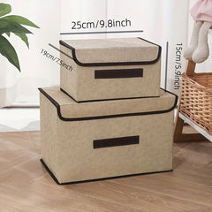 Non-woven Folding Storage Box Clothing Toy Storage Basket