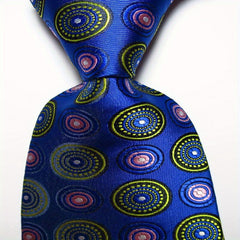 Red Brown Jacquard Woven Men's Tie Necktie