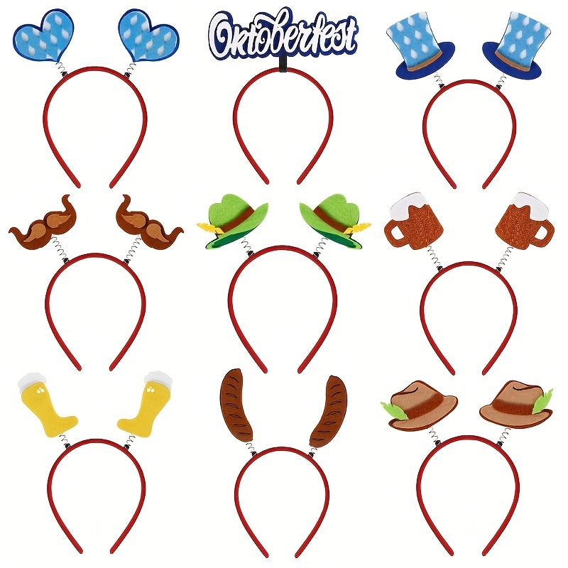 Oktoberfest Hair Band Toppers Fun Holiday Headbands Women Girls