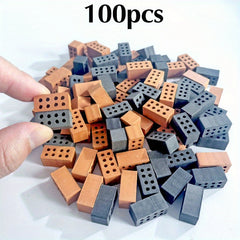 100pcs 1 12 Mini Bricks Crafts DIY House Building Model Clay Wall Decor Toy