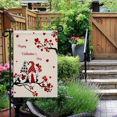 Valentines Garden Flag Double Sided House Flag Banner Welcome Yard Flag