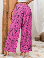 Floral Wide Leg Pants Spring Summer Casual Loose