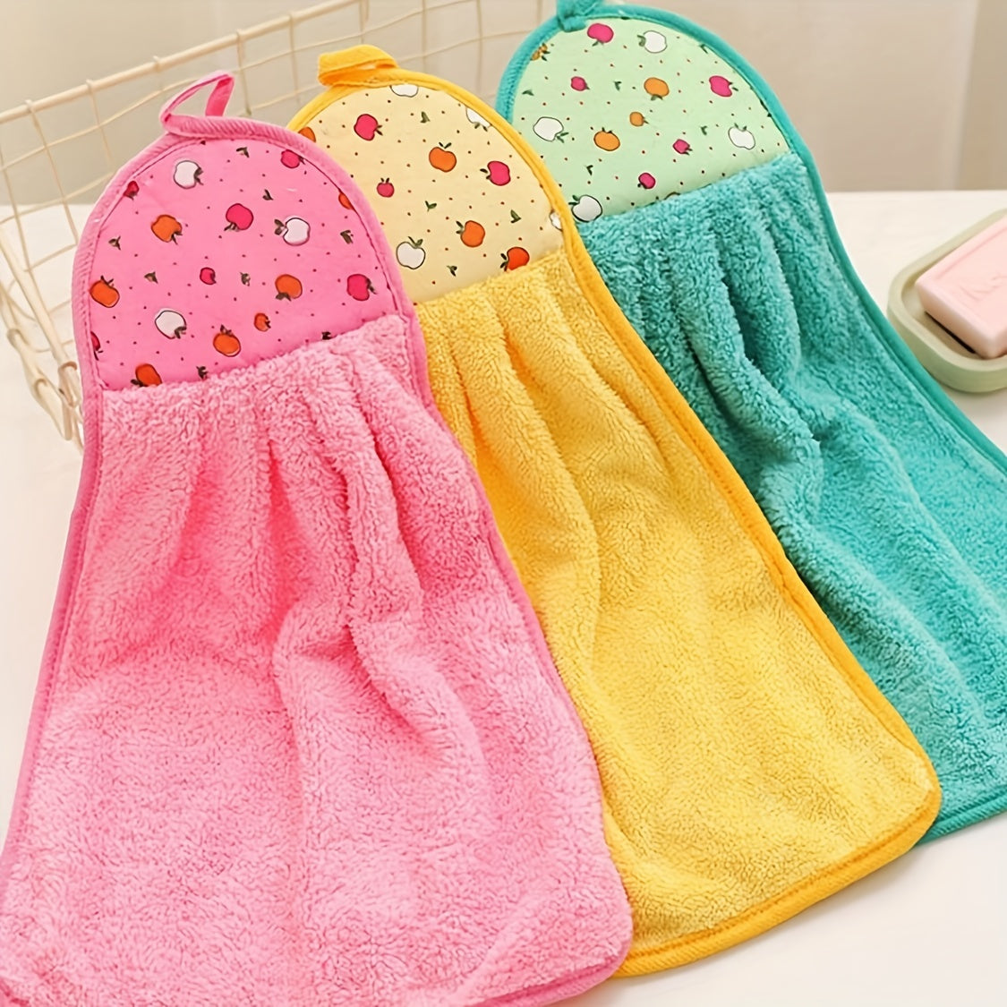 2pcs Quick Drying Washcloths Soft and Absorbent Handkerchiefs