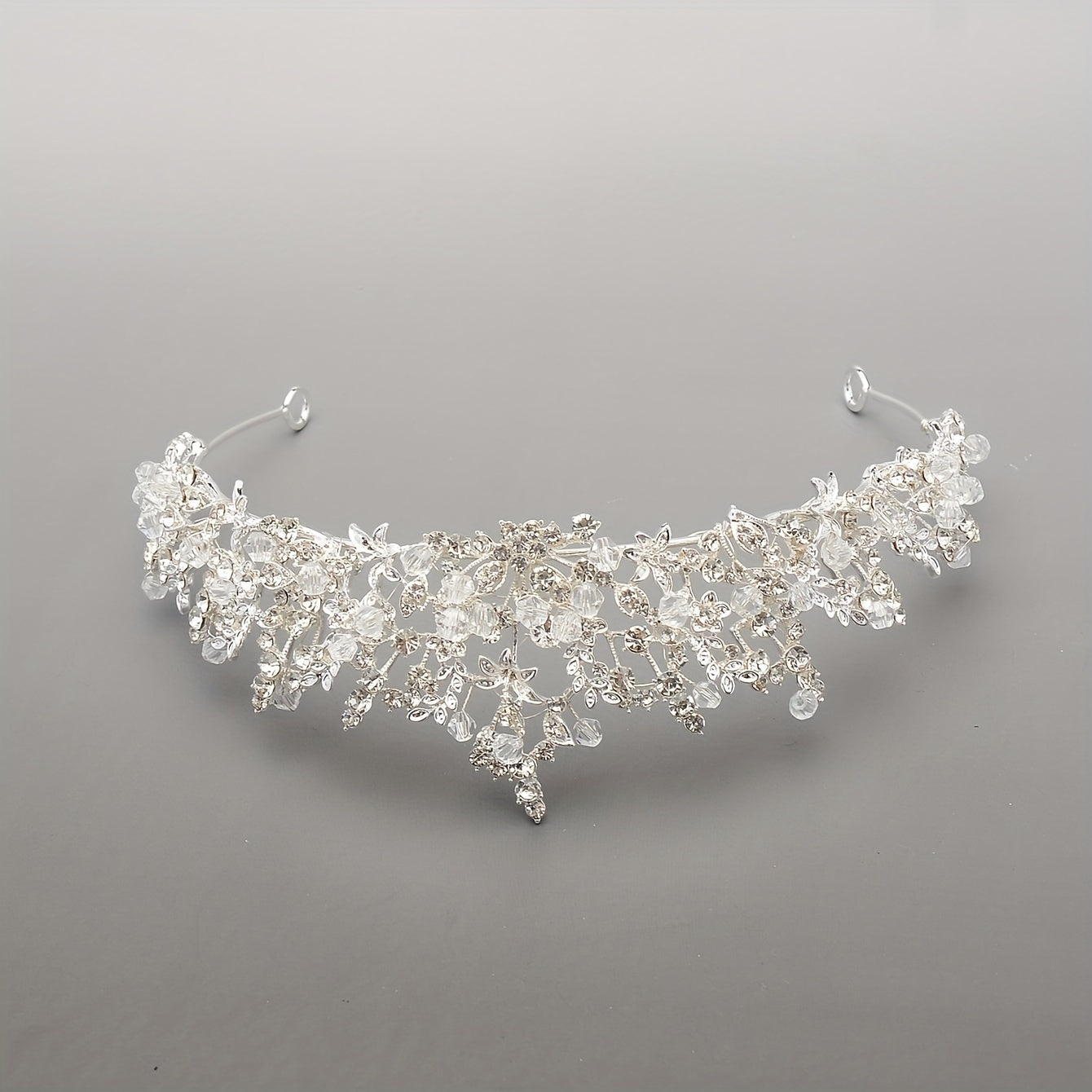 Rhinestone Crown Headdress Wedding Bridal Hair Accessory for Party Prom Birthday