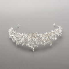 Rhinestone Crown Headdress Wedding Bridal Hair Accessory for Party Prom Birthday