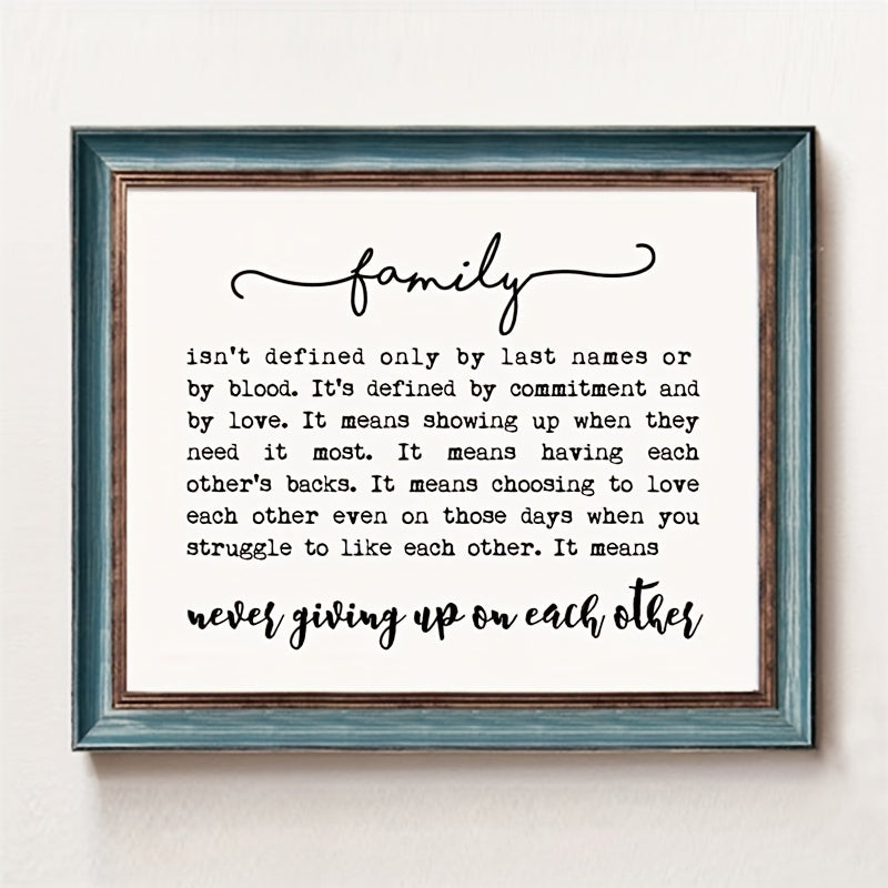 Family Quote Family Wall Decor Family Isn't Defined Adoption Gift