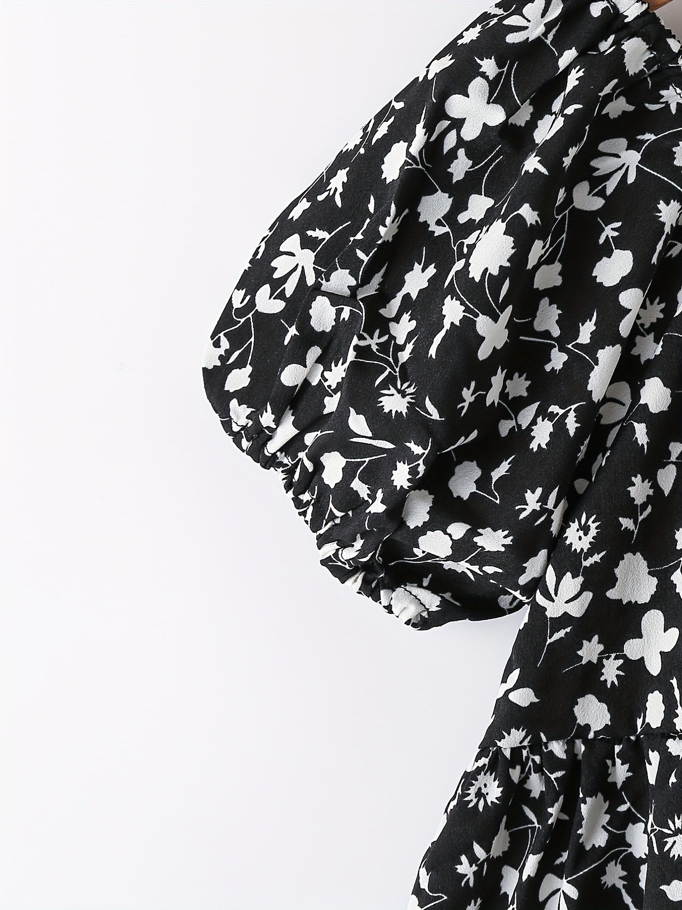 Girl's Casual Summer Floral Dress Ruffle Flared