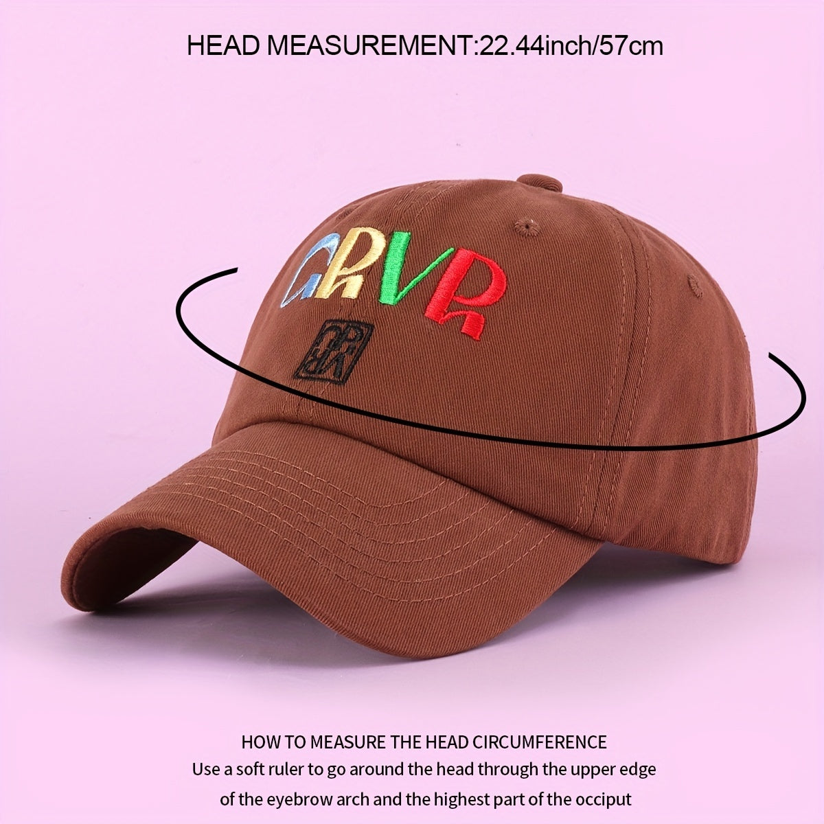 Colorful Letter Embroidery Baseball Cap Solid Cotton Couple Dad Hat