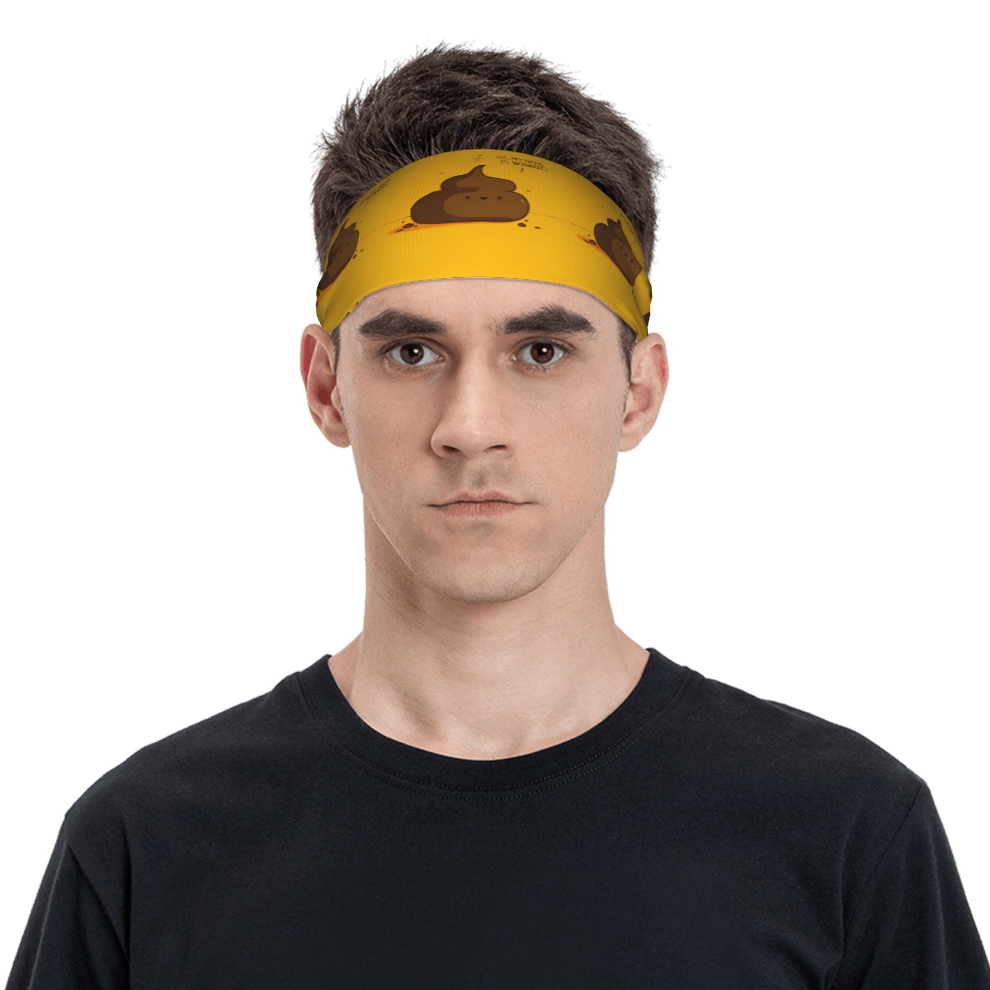 Sport Headband Sweat Wicking Polyester Help Sweat Graphic