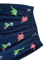Boys Dino Print Pajama Set Long Sleeve Top & Pants
