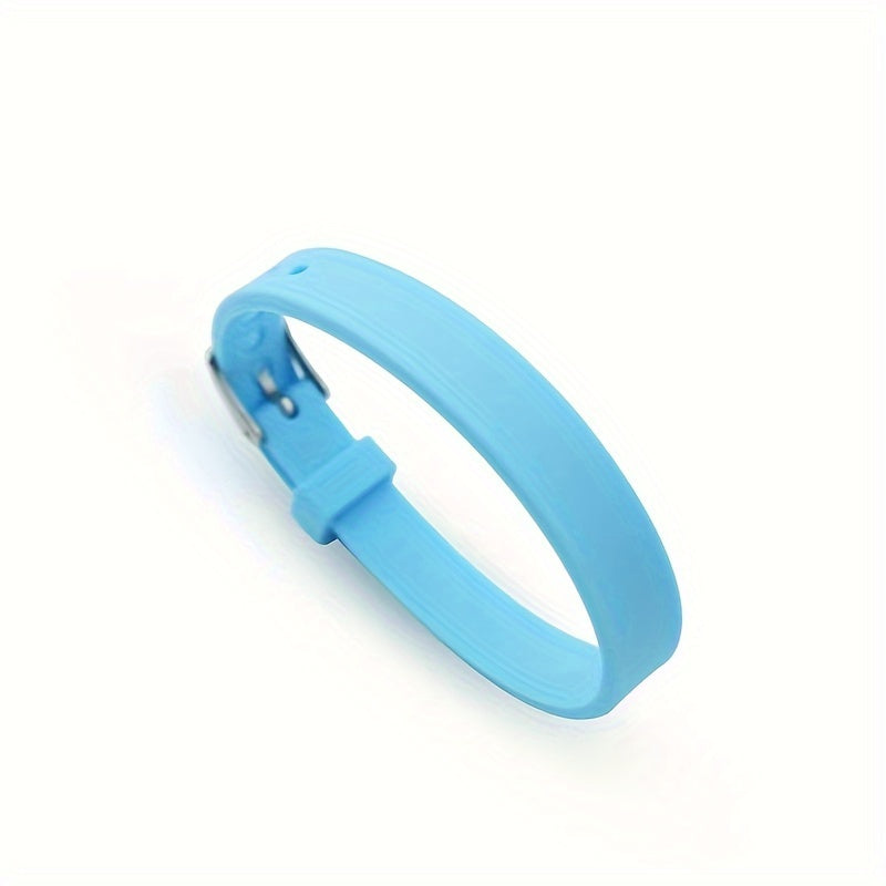 Adjustable Waterproof Sports Bracelet Rubber Band