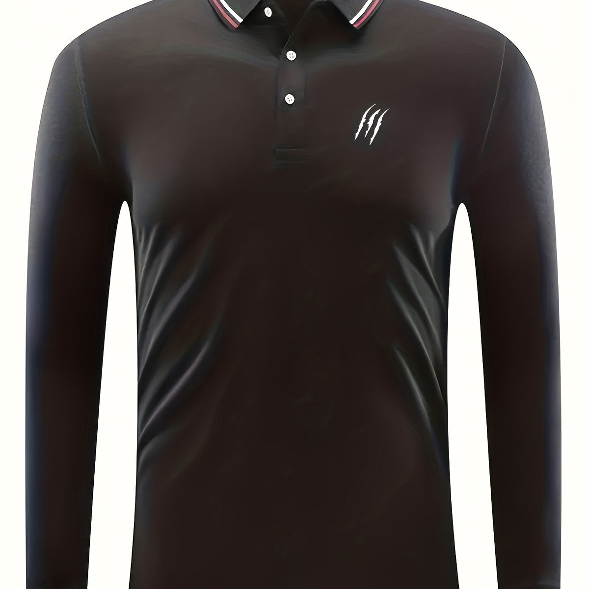 Men's Casual Button Up Long Sleeve Lightweight Polo Shirt