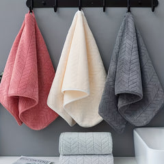 Soft Hand Towel Plain Design Absorbent for Home Bathroom