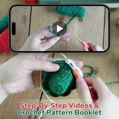 Crochet Christmas Tree DIY Ornaments Kit with English Manual