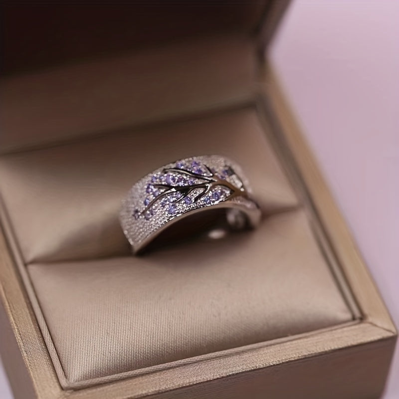 Tree Of Life Zircon Ring For Women & Girls
