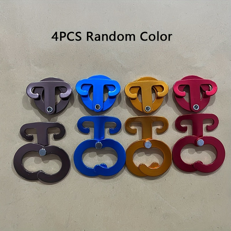 4pcs Aluminum Wind Rope Buckles for Camping