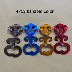 4pcs Aluminum Wind Rope Buckles for Camping