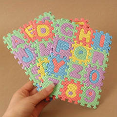 72pcs Mini Puzzle Play Mat Colorful Educational Toy for Youngsters