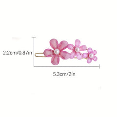 Flower Bobby Pin Back Head Clip Side Clip Bangs Clip Hair Accessories