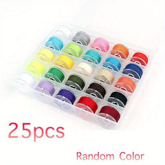 25pcs 36pcs Bobbins & Sewing Threads w/ Bobbin Case, Assorted Colors