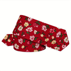 Men's Silk Floral Paisley Necktie Set Wedding