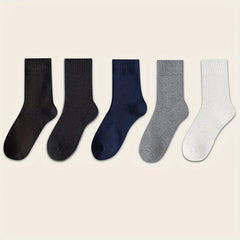 5pairs Winter Crew Socks Outdoor Thick Warm Wool Socks