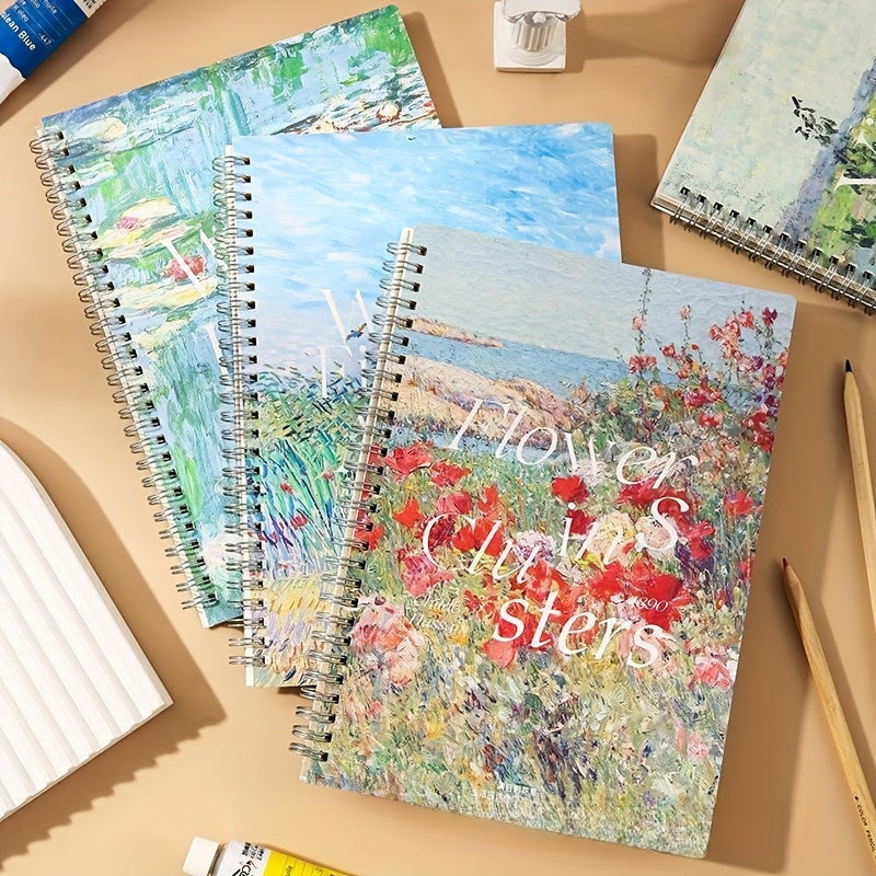 1pc Creative Coil Notebook Horizontal Line Notepad