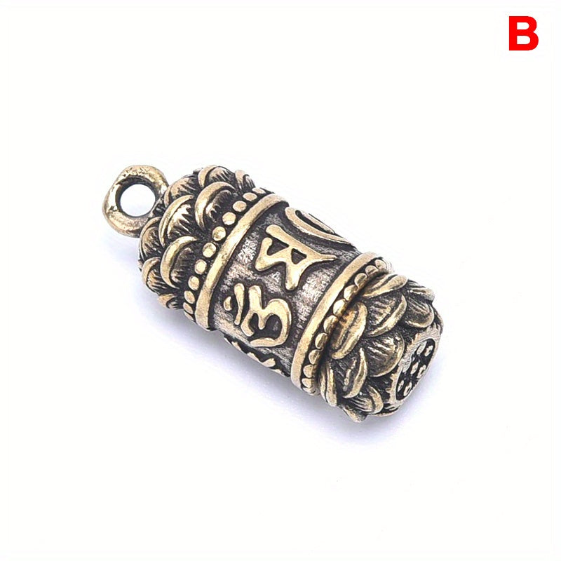 Hollow Brass Vintage Pendant for Jewelry and Accessories