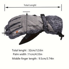 Men's Winter Ski Gloves for Cold Weather