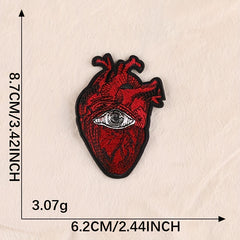8pcs Heart DIY Patch for Clothes Backpack Hat Boys Accessorie