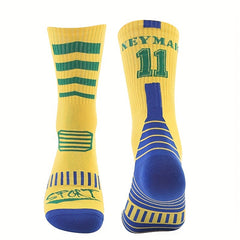 1pair Crew Socks Football Socks Thin Sports Socks Sweat absorbing Wear resistant