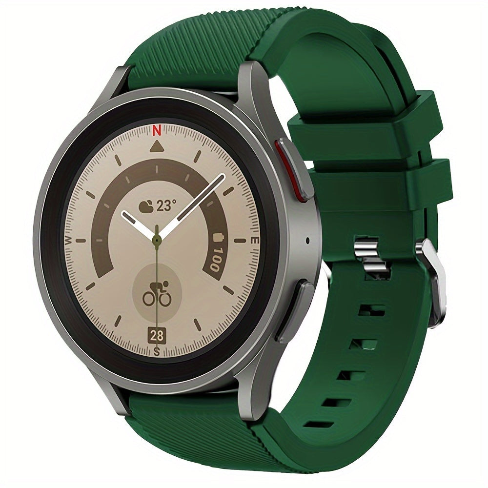 Silicone 20mm 22mm Watch Strap for Galaxy Watch 4 6 Classic 5 Pro 46m