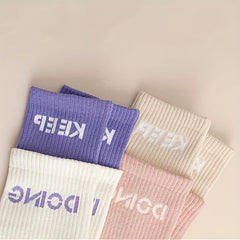 Colorblock Sports Socks Women's Stockings & Hosiery