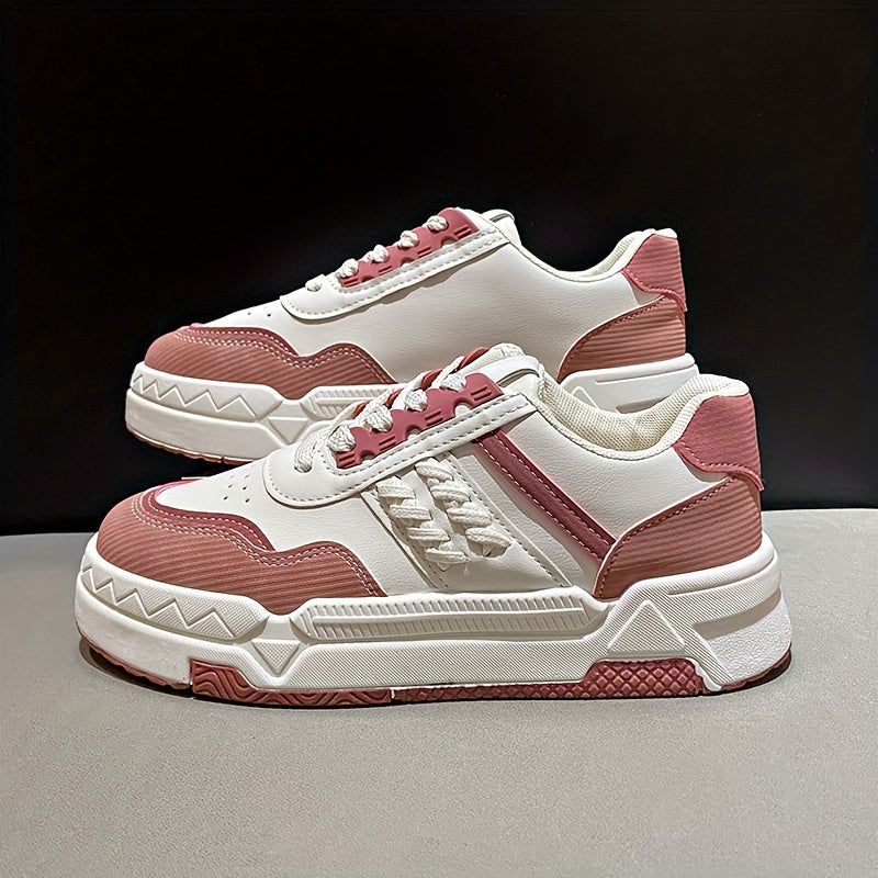 Low Cut Lace Up Skate Shoes Wear Resistance Non Slip Flat Sneakers