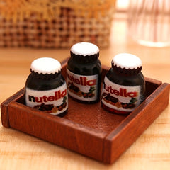 3Pcs 1:12 Dollhouse Chocolate Sauce Model for Sweet Kitchen Decor