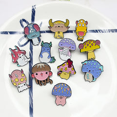 Zodiac Mushroom Hat Animal Brooch
