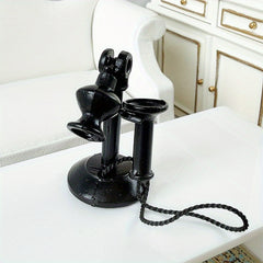 Vintage Wrought Iron Telephone for Dollhouse Props