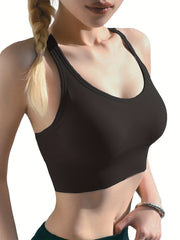 5pcs Sports Bras Cut Out Breathable Push Up Shockproof Women's Lingerie