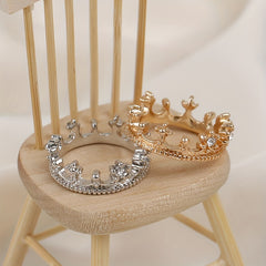 Dollhouse Crown Set with Crystal Diamonds - Halloween Decor