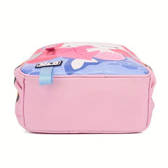 Kids Unicorn Printed Backpack Large Capacity Lightweight Casual Travel Bag