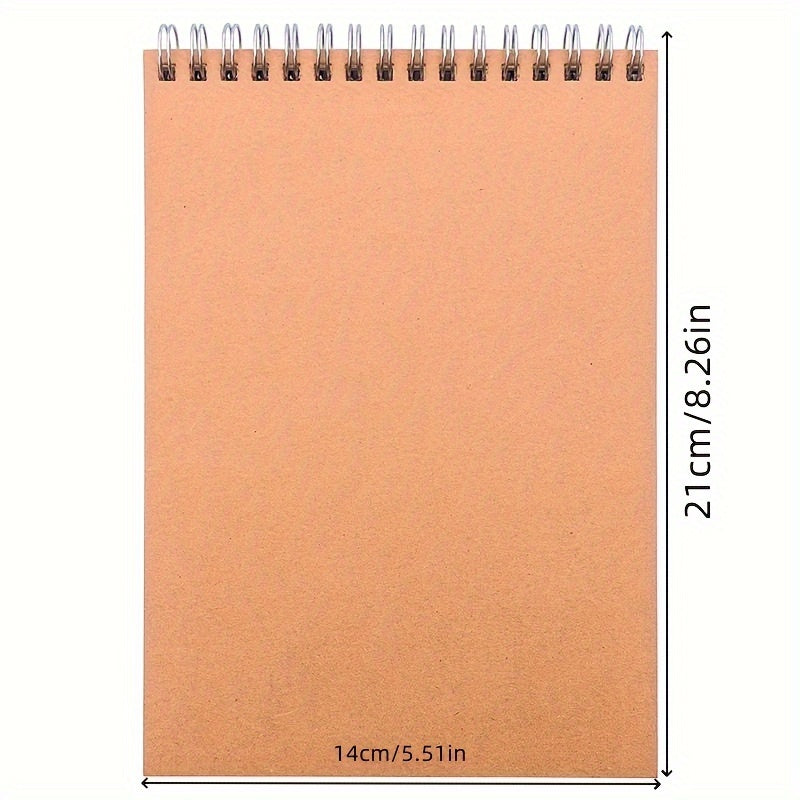 2pcs A5 Coil Blank Notebooks 60 Sheets 120 Pages for Sketches Notes Diaries